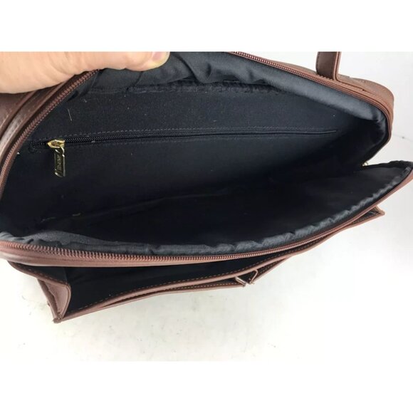 Winslow Unisex Adult Brown Leather‎ Adjustable Shoulder Strap Messenger Bag - Picture 9 of 12